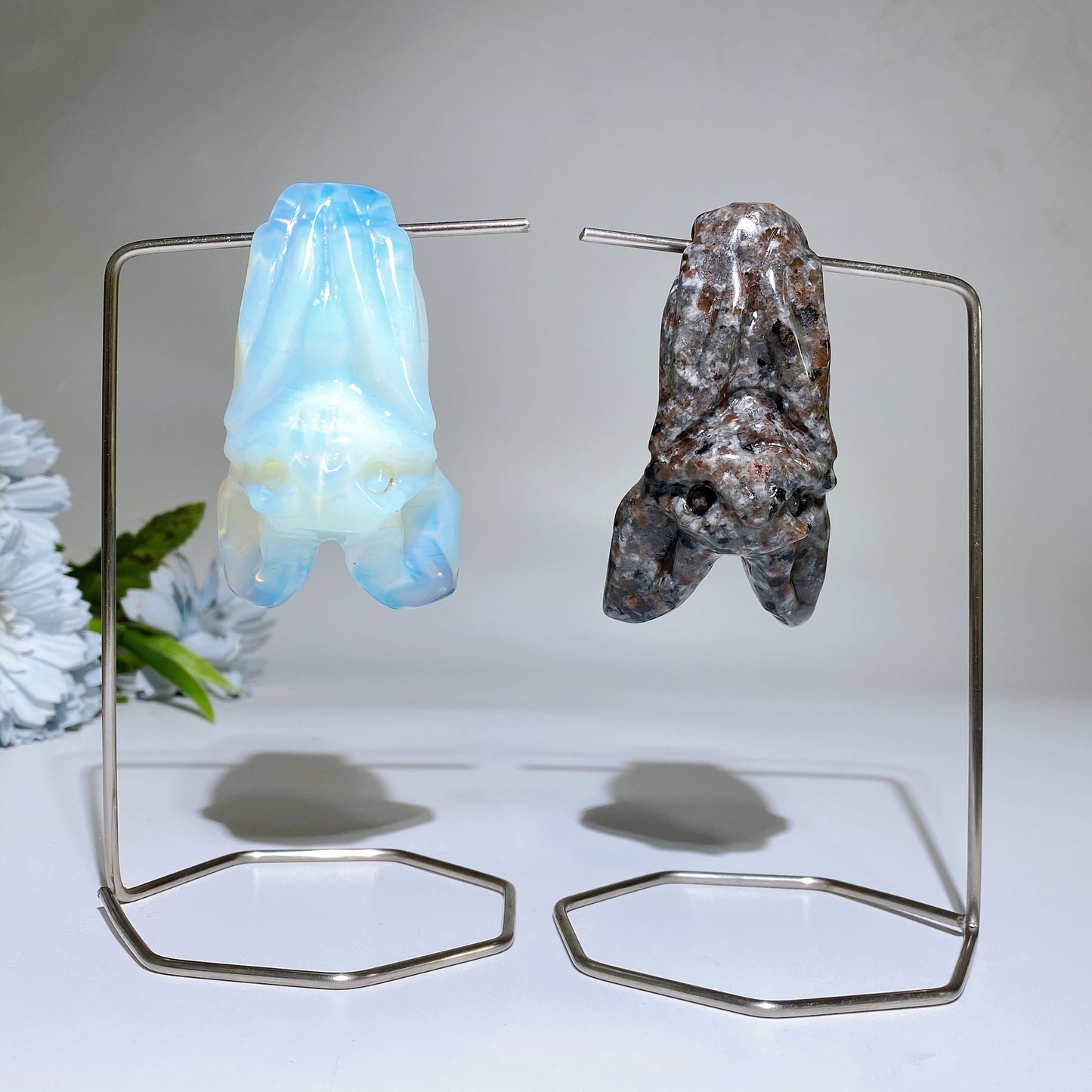 Crystal Bat Carving with Stand Free Form Crystal Healing Bulk Wholesale