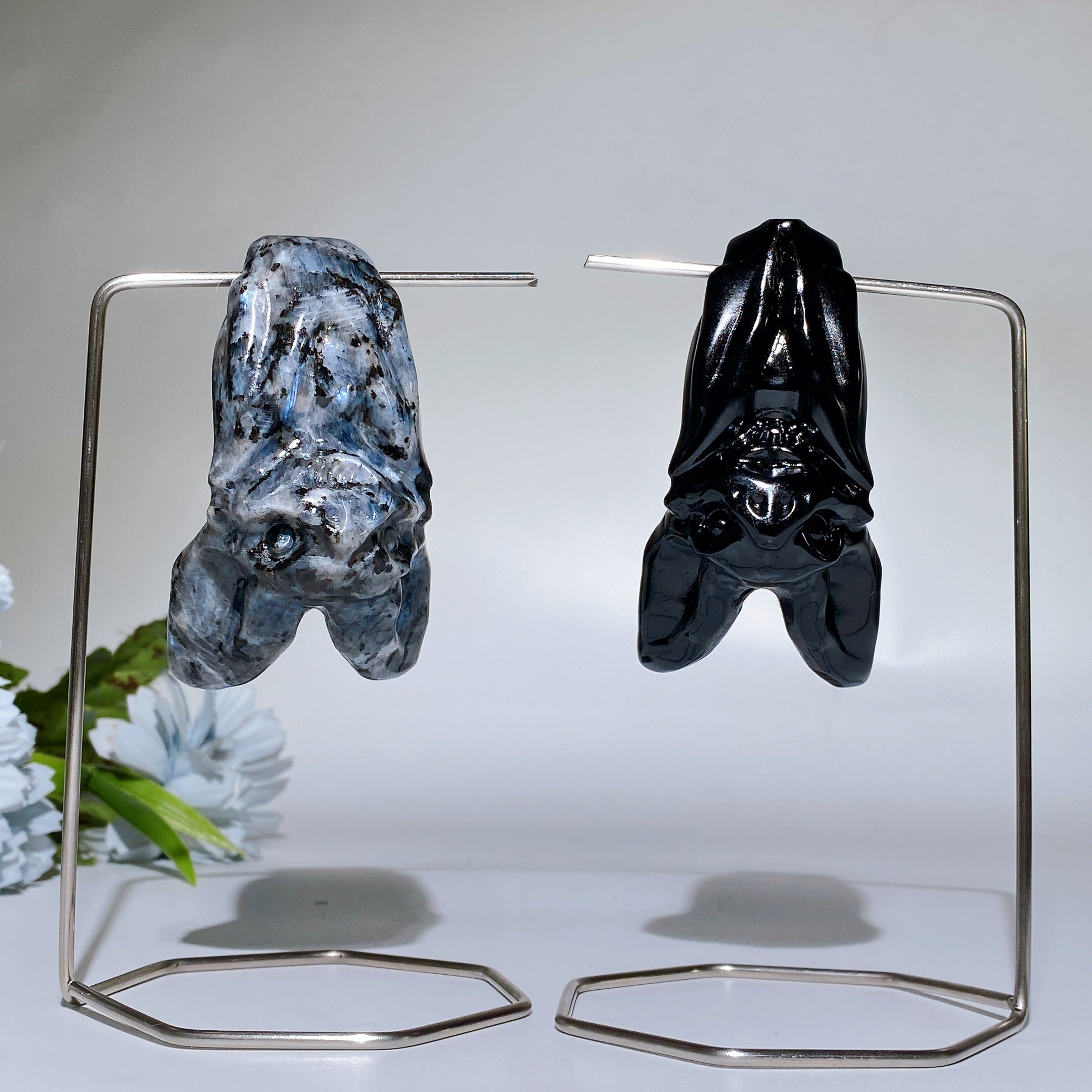 Crystal Bat Carving with Stand Free Form Crystal Healing Bulk Wholesal
