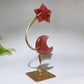 Crystal Star Moon Carving with Stand Crystal Healing Bulk Wholesale