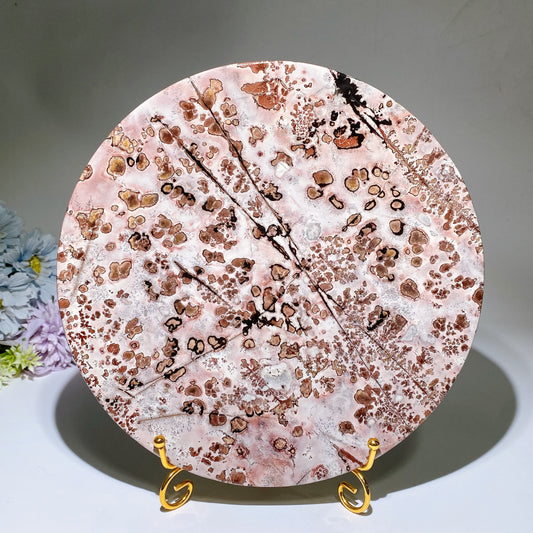 20.5-24cm Picture Jasper Plate Carving Crystal Healing Bulk Wholesale