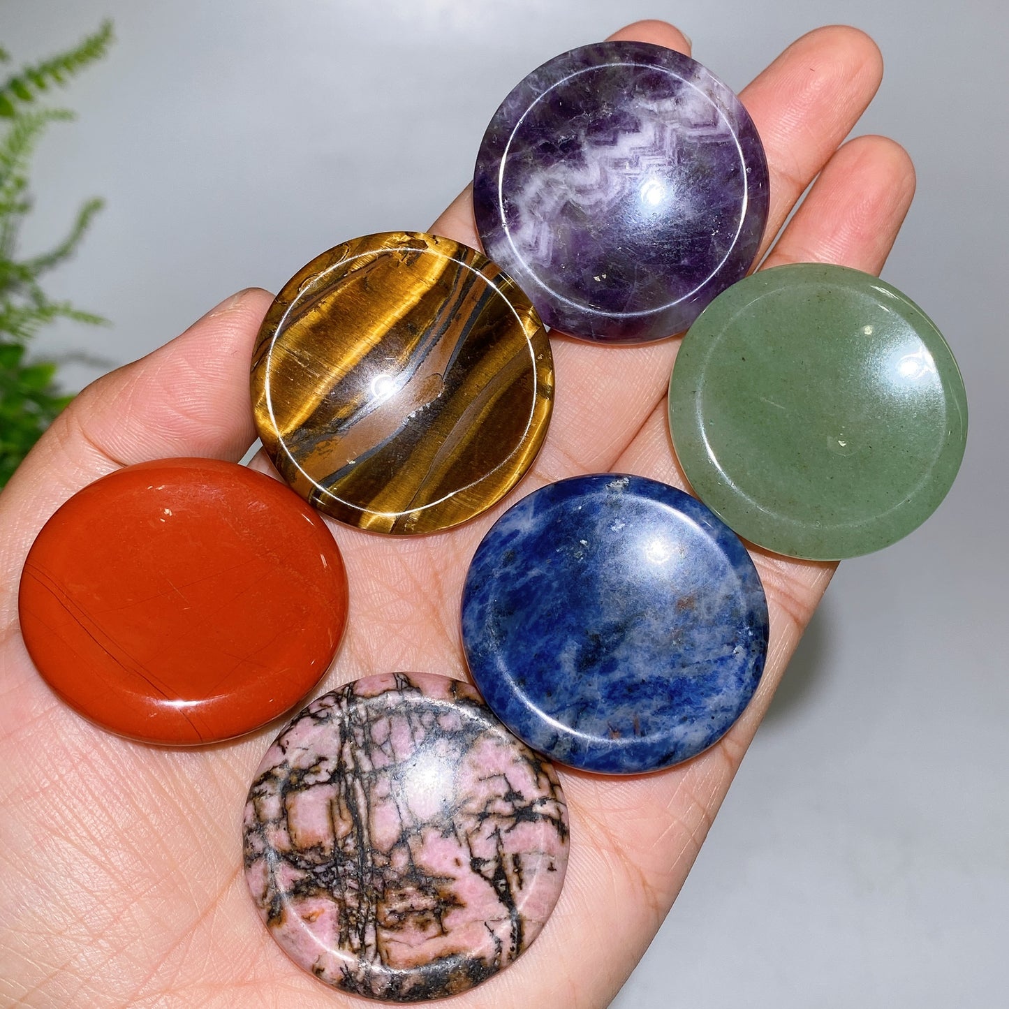 4cm Crystal Round Worry Stone Crystal Healing Bulk Wholesale
