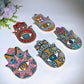 Ceramic Evil Eye Cup & Mat with Gift Box Set Crystal Healing Bulk Wholesale