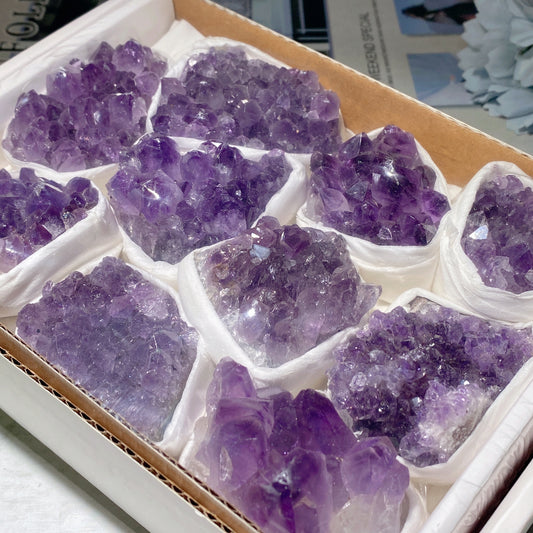 Amethyst Clusters Box Collection Bulk Wholesale