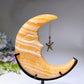 Crystal Moon Face Carvings with Stand Free Form Crystal Healing Bulk Wholesale