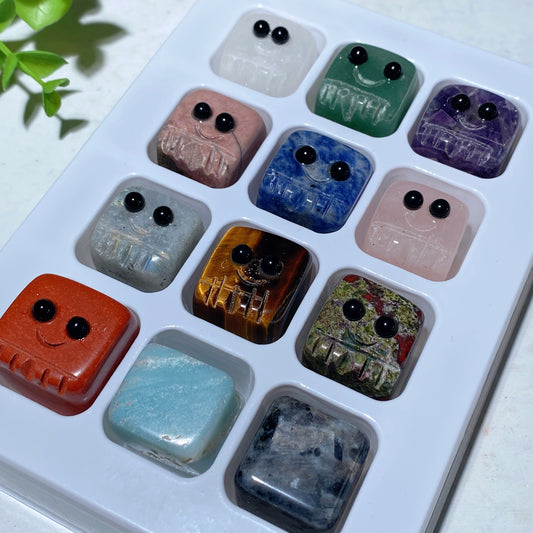 20mm Mixed Crystal Elf Cubes Collection Box Bulk Wholesale