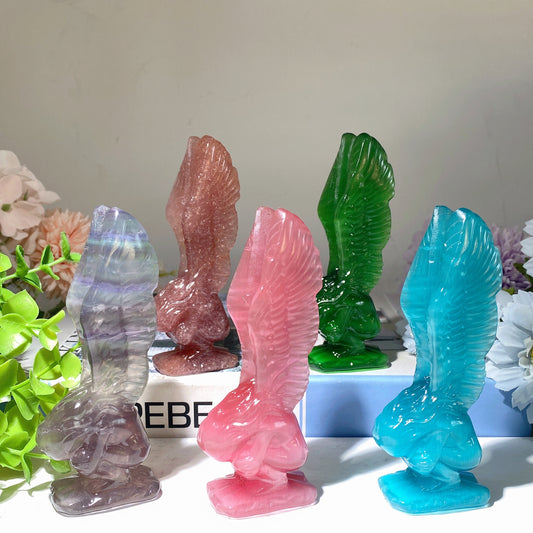 4.7" Mixed Crystal Fairy Carvings Bulk Wholesale