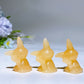 1.3" Orange Calcite Miniku Pokemon Carving Crystal Healing Bulk Wholesale