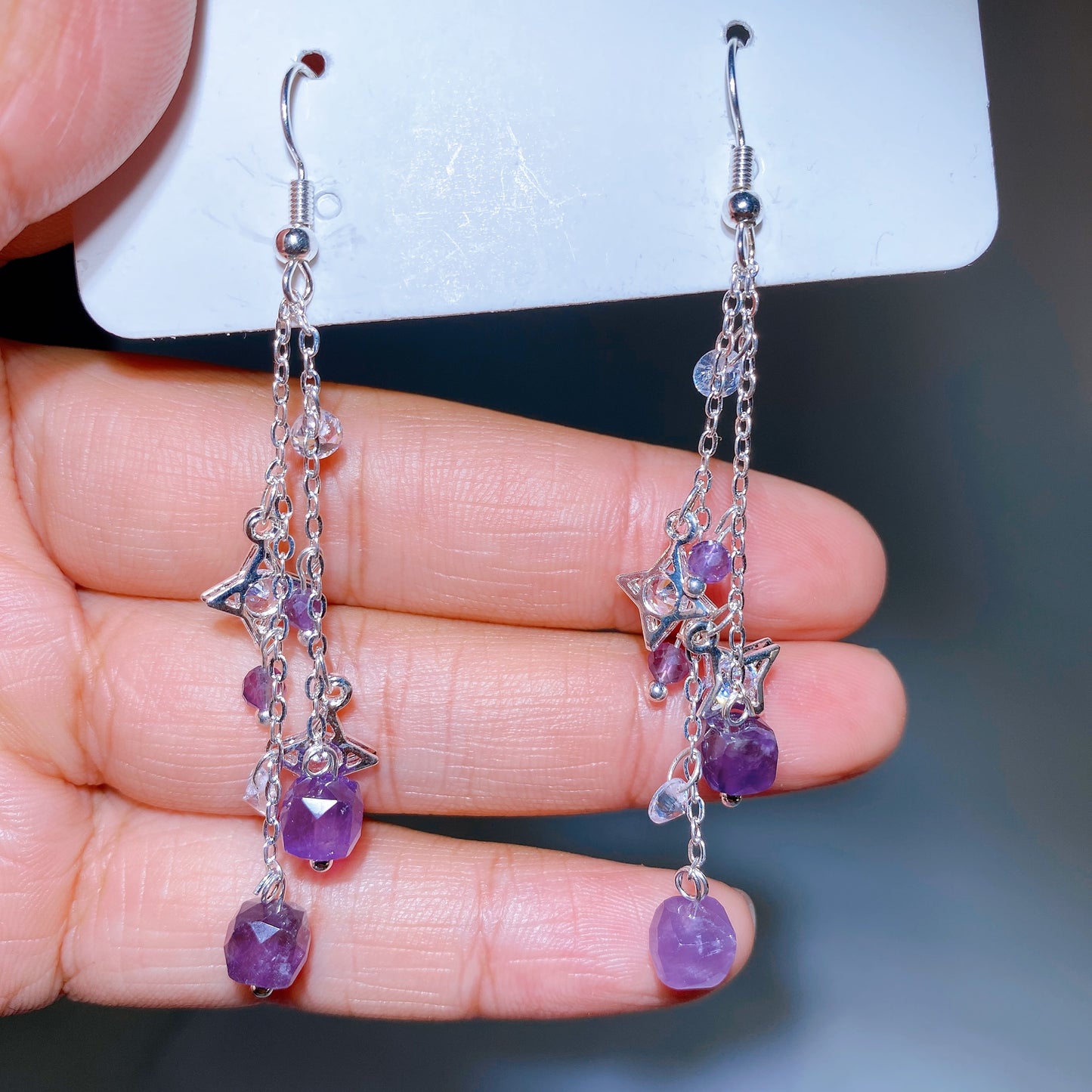 Alloy Metal Crystal Earrings Crystal Healing Bulk Wholesale
