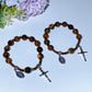8mm Yellow Tiger's Eye Bracelet Crystal Healing Bulk Wholesale
