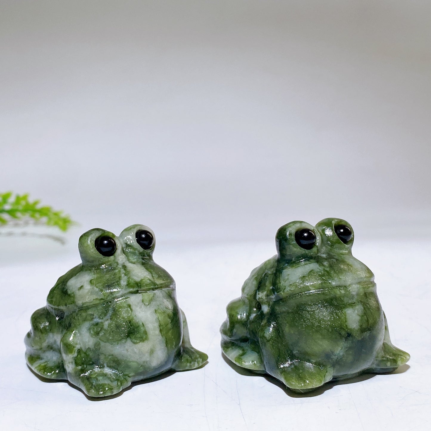 1.6" Serpentine Frog Carving Crystal Healing Bulk Wholesale