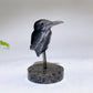 Cat's Eye Hummingbird on Spring with UV Reactive Yooperlite Base Free Form Crystal Healing Bulk Wholesale