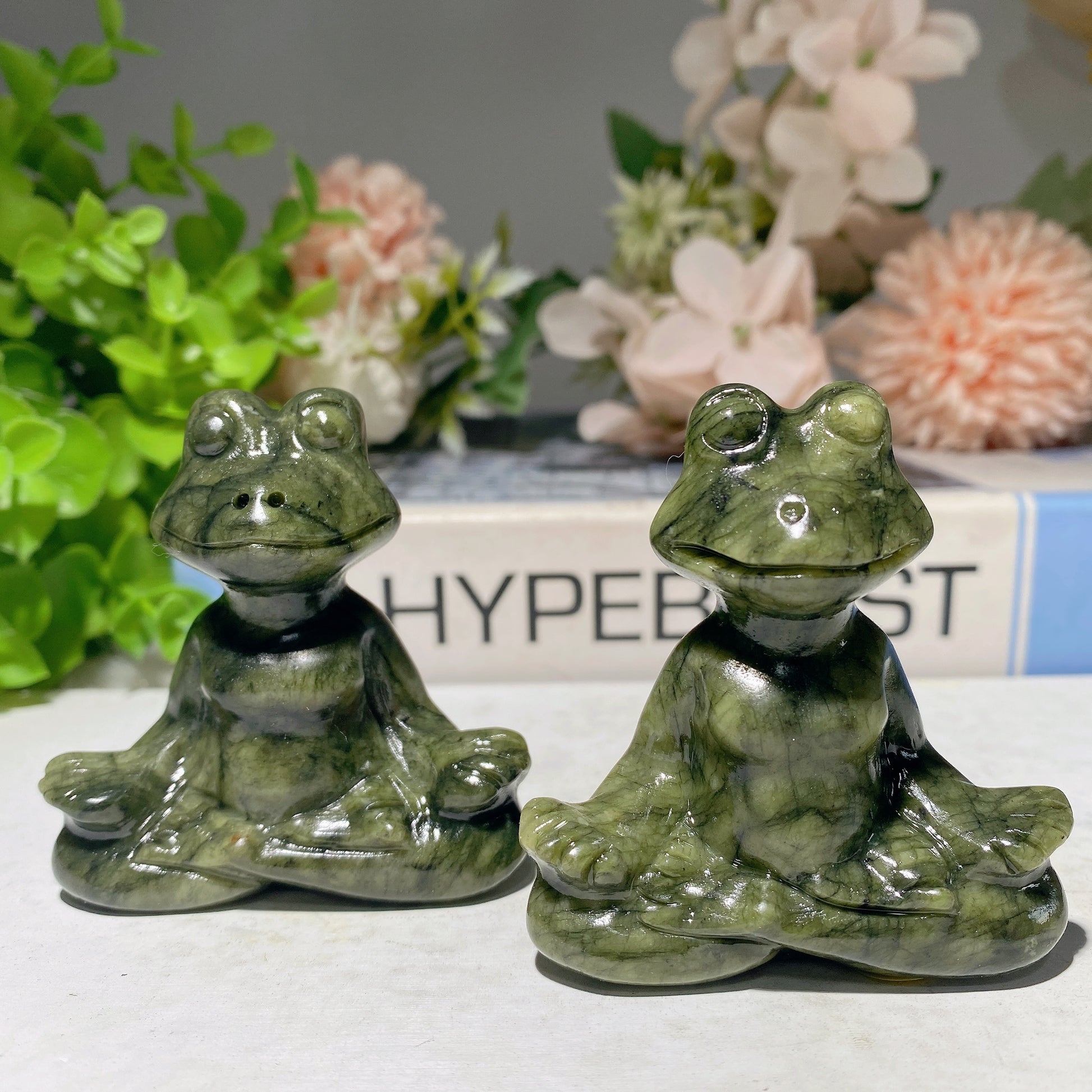 2.3-3.0 Serpentine Yoga Frog Carvings Bulk Wholesale