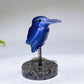 Cat's Eye Hummingbird on Spring with UV Reactive Yooperlite Base Free Form Crystal Healing Bulk Wholesale