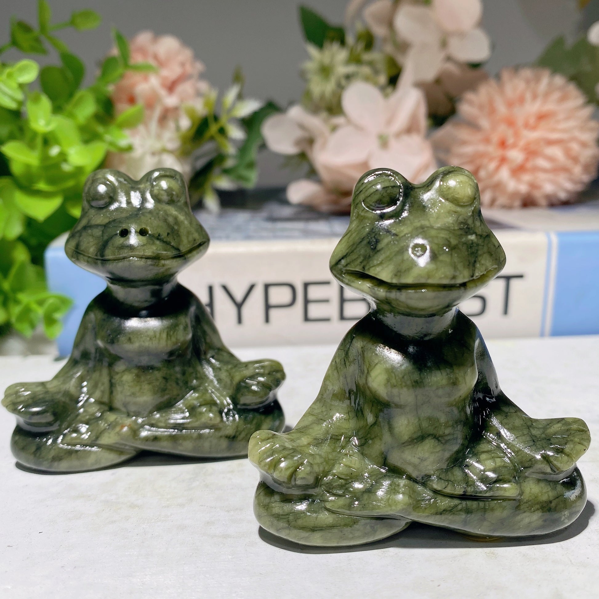 2.3-3.0 Serpentine Yoga Frog Carvings Bulk Wholesale