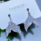 Alloy Metal Crystal Chips Fish Tail Design Earrings Crystal Healing Bulk Wholesale
