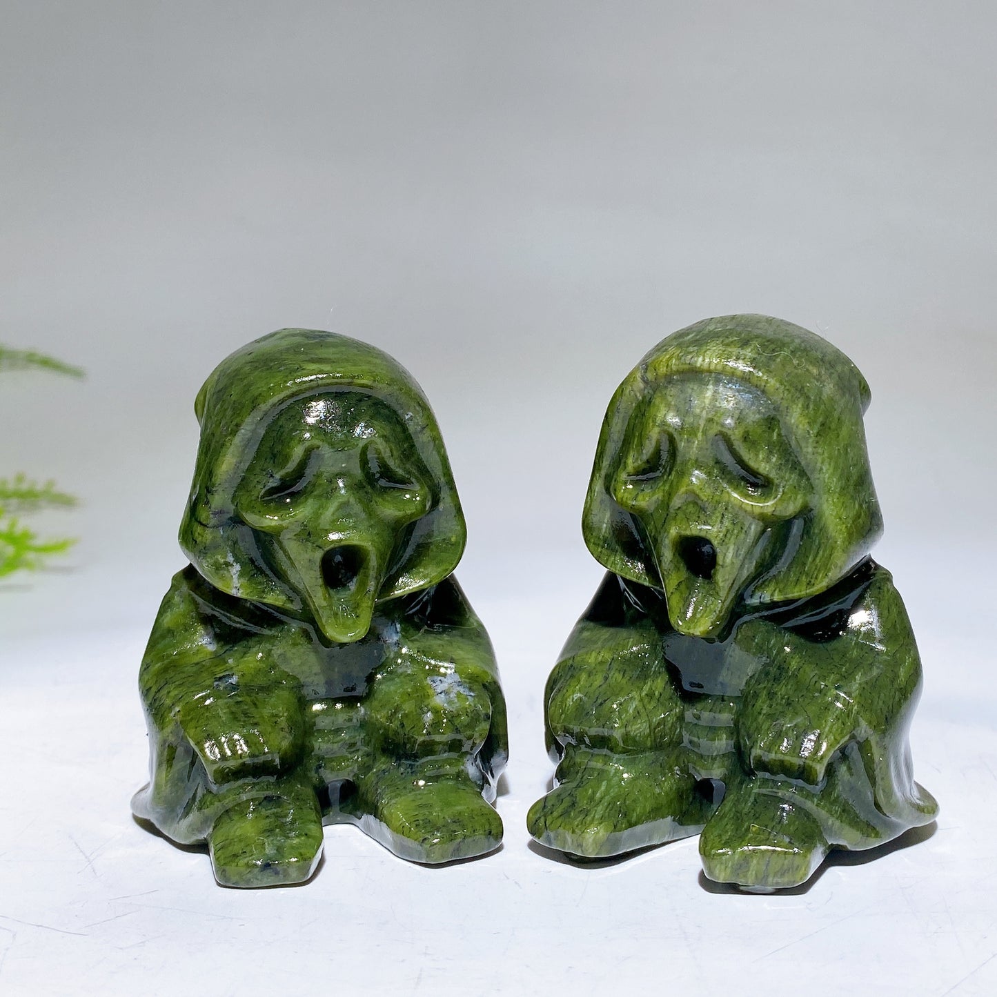 2.3" Serpentine Ghost Carving Crystal Healing Bulk Wholesale