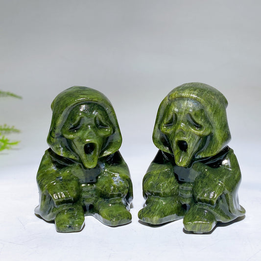 2.3" Serpentine Ghost Carving Crystal Healing Bulk Wholesale