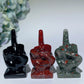 2.0" Mixed Crystal Middle Finger Gesture Carvings Bulk Wholesale