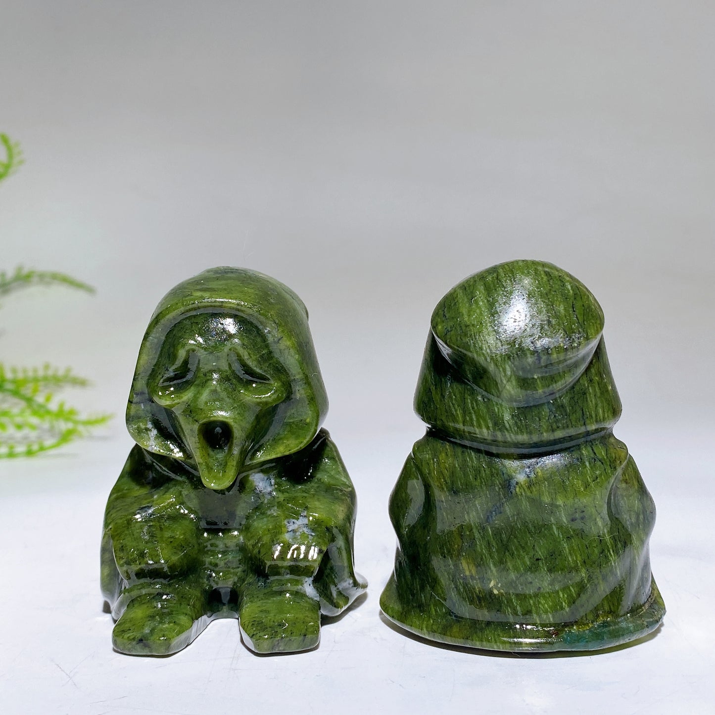 2.3" Serpentine Ghost Carving Crystal Healing Bulk Wholesale