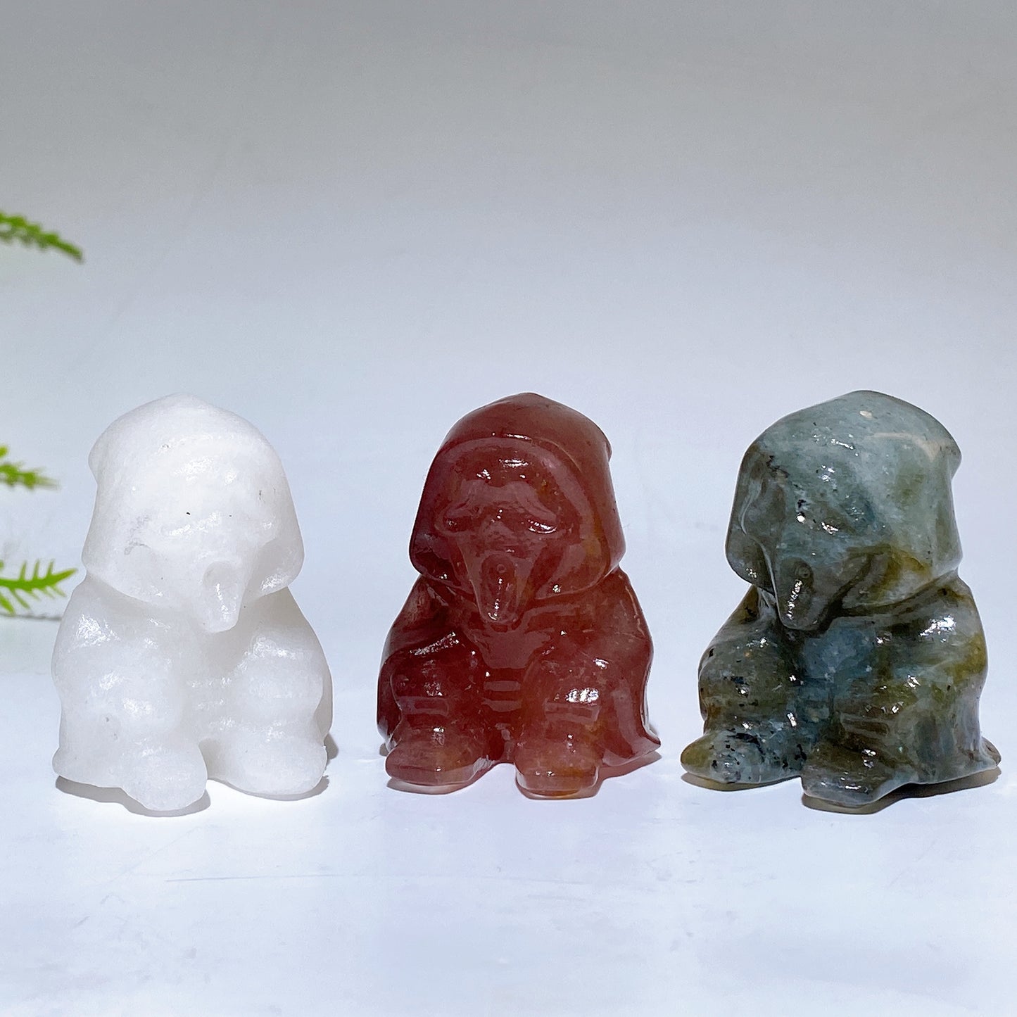 1.6" Crystal Ghost Carving Crystal Healing Bulk Wholesale