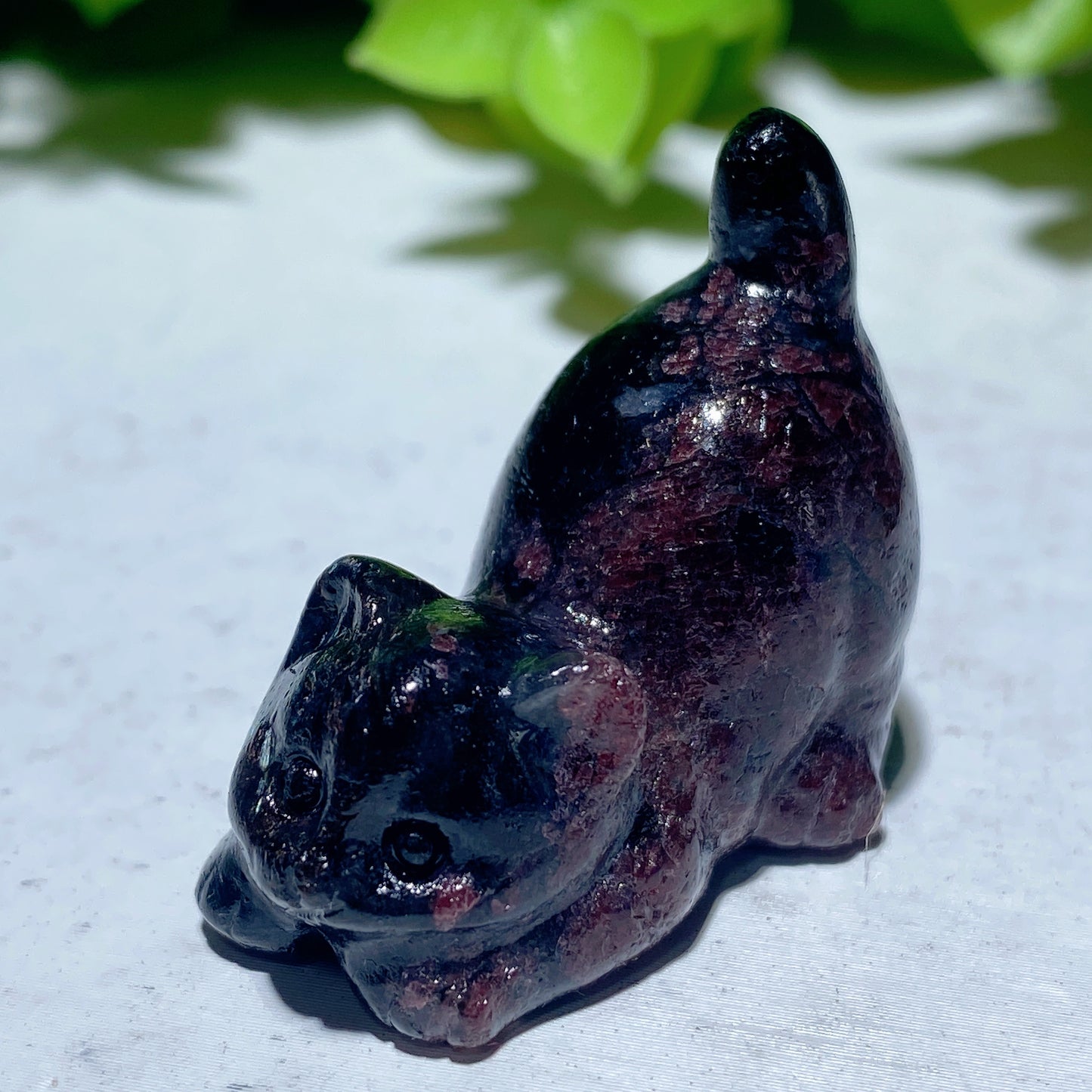 1.2" Mixed Crystal Mini Cat Carvings Bulk Wholesale