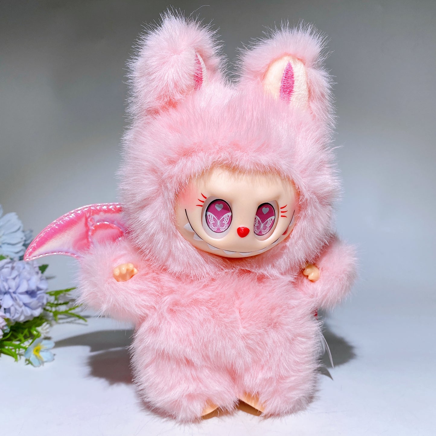 16-18cm Labubu Toy Bag Hanging for Halloween Crystal Healing Bulk Wholesale