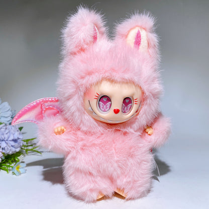 16-18cm Labubu Toy Bag Hanging for Halloween Crystal Healing Bulk Wholesale