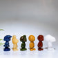 2.0" Mixed Crystal Peanuts Comic Character Carving Crystal Healing Bulk Wholesale 1 Set