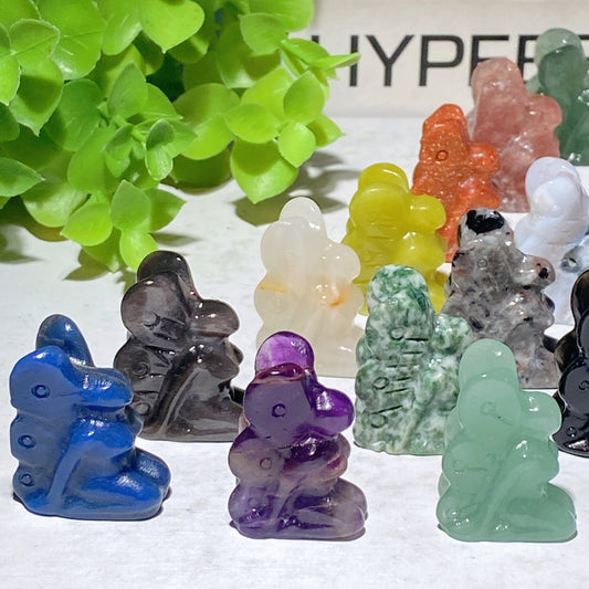 1.2" Mixed Crystal Butterfly Fairy Carvings Bulk Wholesale