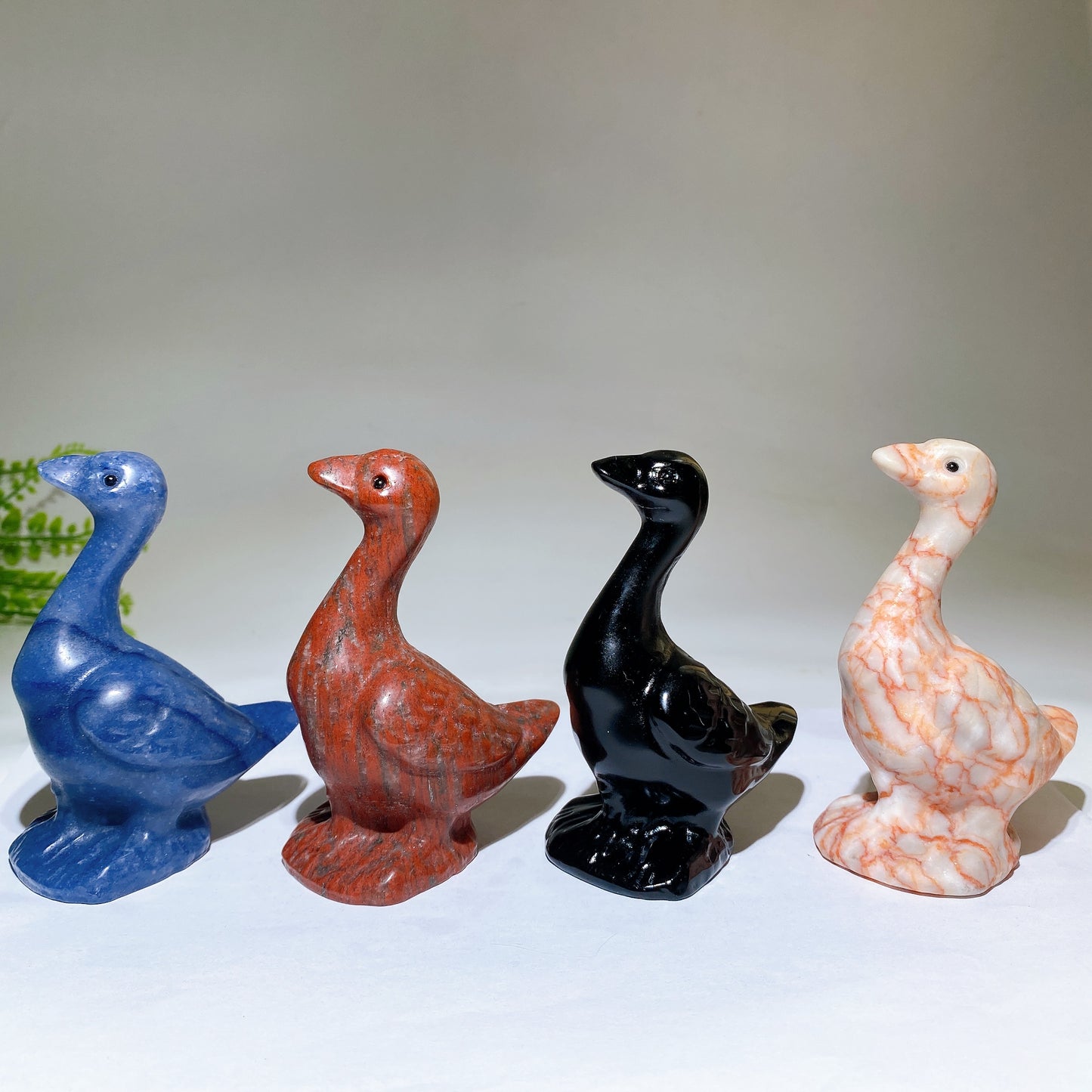4.0" Nattrual Crystal Goose Carving Healing Bulk Wholesale