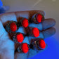 S925 UV Reactive Ruby Ring Crystal Healing Bulk Wholesale