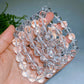 12mm Faceted Clear Quartz Bracelet Crystal Healing Bulk Wholesale