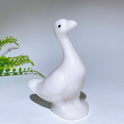 4.0" Natural Crystal Goose Carving Healing Bulk Wholesale