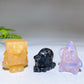 1.6" Natural Mixed Crystal SpongeBob Character Carving 5 Pieces Crystal Healing Bulk Wholesale
