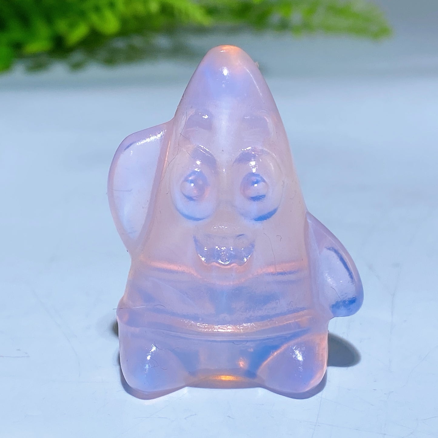 1.6" Natural Mixed Crystal SpongeBob Character Carving 5 Pieces Crystal Healing Bulk Wholesale