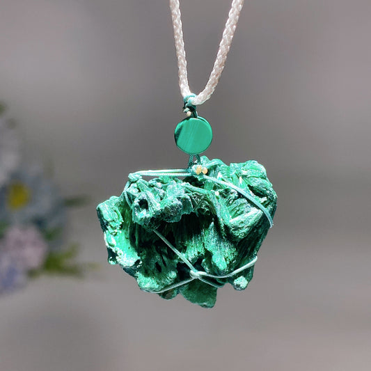 Raw Malachite Necklace Crystal Healing Bulk Wholesale