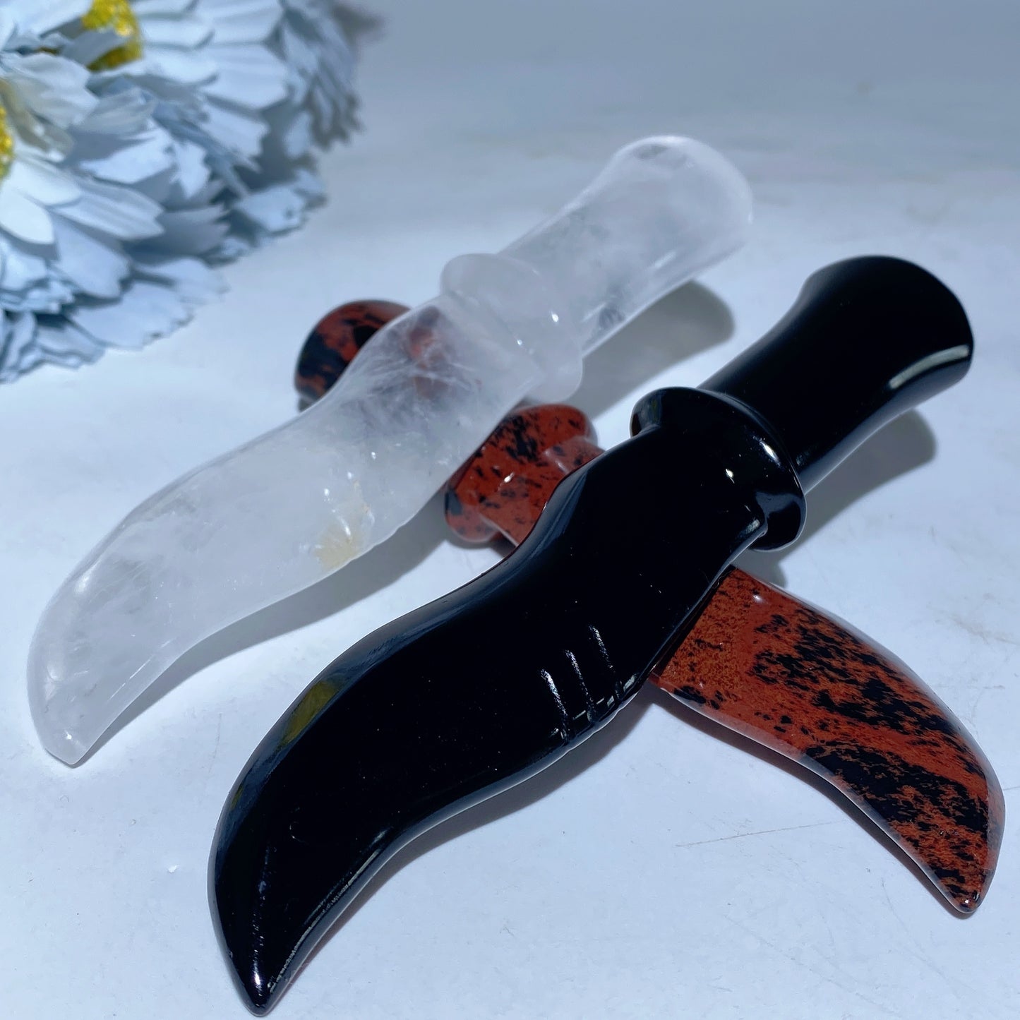 5.0" Mixed Crystal Dagger Carvings Crystal Healing Bulk Wholesale