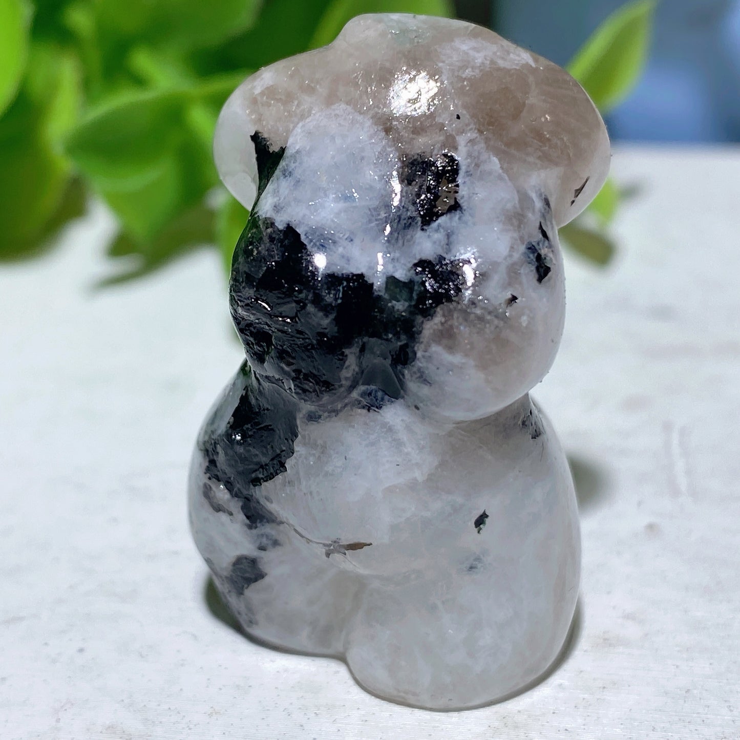 1.1"-1.5" Rainbow Moon Stone Carvings Crystal Healing Bulk Wholesale