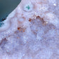 Pink Amethyst Cluster Moon Shape Carving Crystal Healing Bulk Wholesale