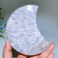 Pink Amethyst Cluster Moon Shape Carving Crystal Healing Bulk Wholesale