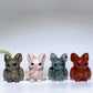 1.6" Natural Crystal Bat Carving Crystal Healing Bulk Wholesale
