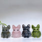 1.6" Natural Crystal Bat Carving Crystal Healing Bulk Wholesale