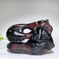 Natural Astrophylite Growing with Garnet Dinosaur Skull Carving Crystal Healing Bulk Wholesale
