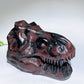 Natural Astrophylite Growing with Garnet Dinosaur Skull Carving Crystal Healing Bulk Wholesale