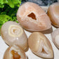 2.5"-4.2" Druzy Agate Egg Carvings Bulk Wholesale