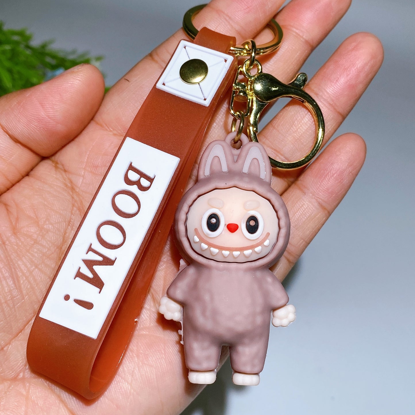 Resin Labubu Key Chain Crystal Healing Bulk Wholesale