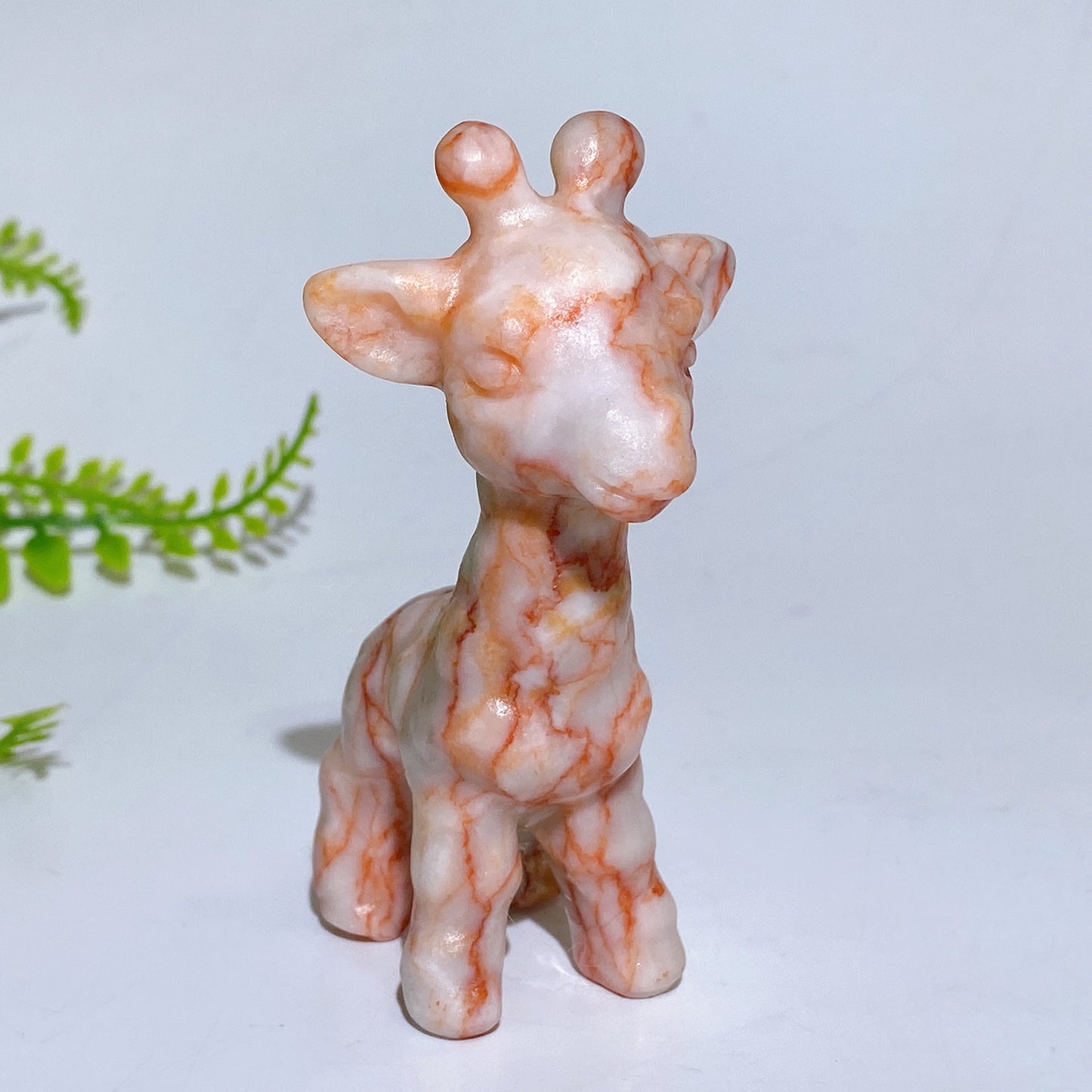 3.1" Natural Crystal Giraffe Carving Crystal Healing Bulk Wholesale