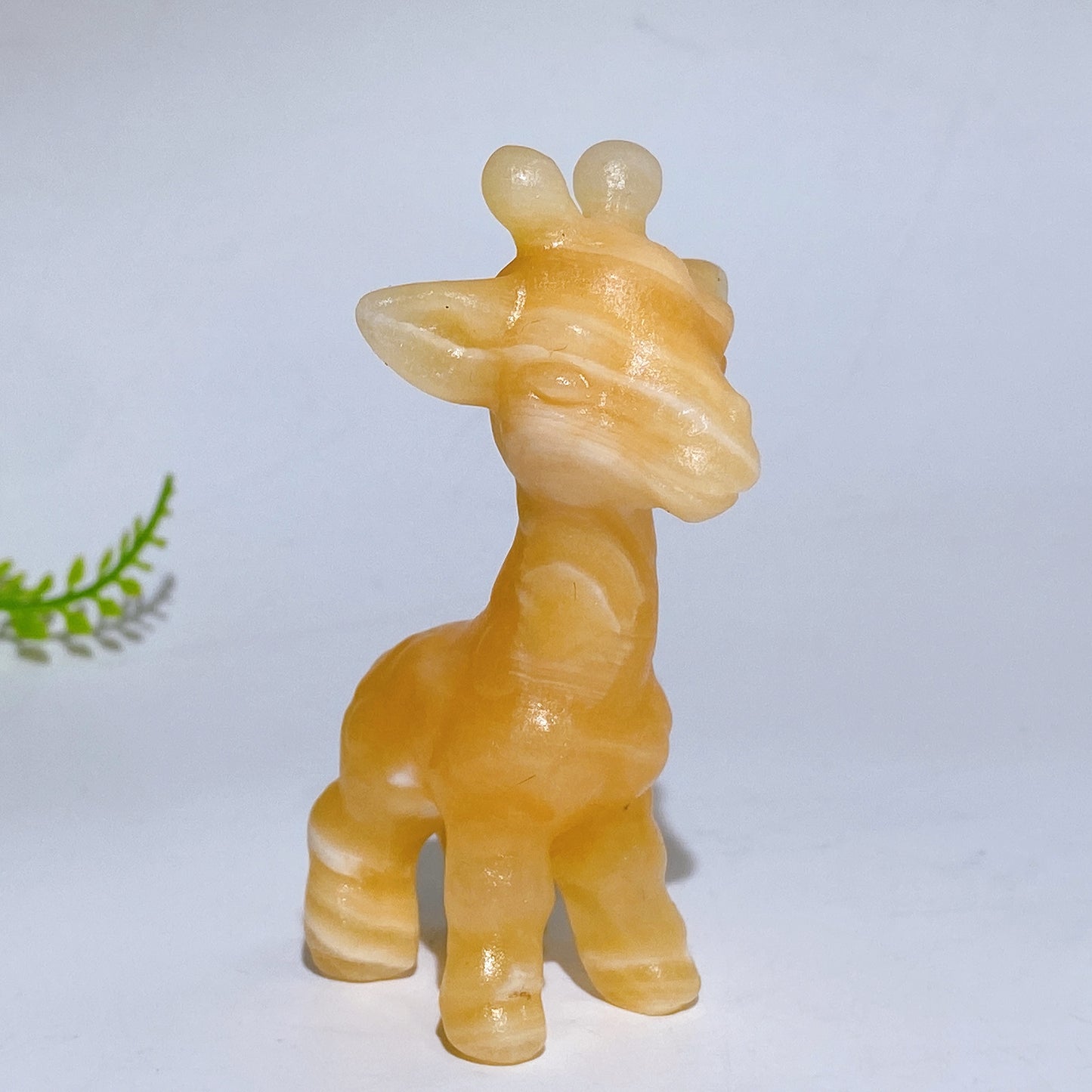 3.1" Natural Crystal Giraffe Carving Crystal Healing Bulk Wholesale