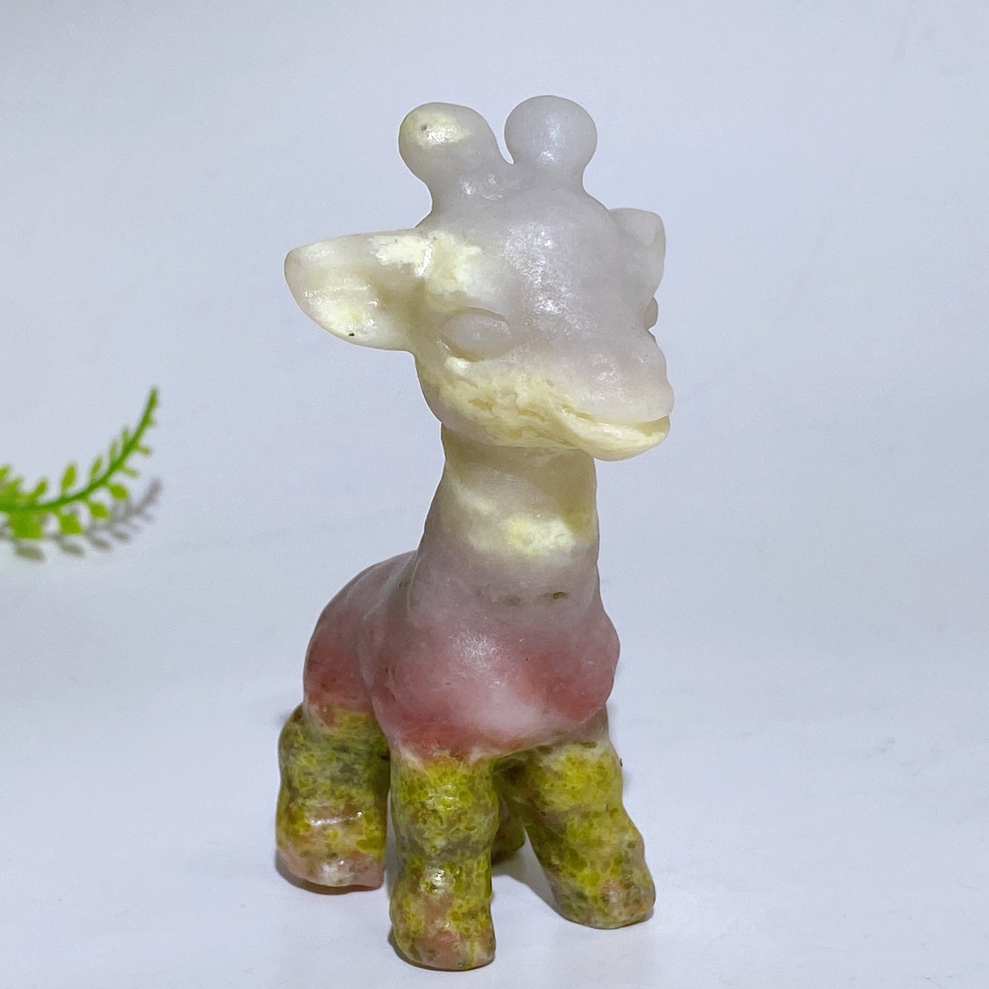 3.1" Natural Crystal Giraffe Carving Crystal Healing Bulk Wholesale