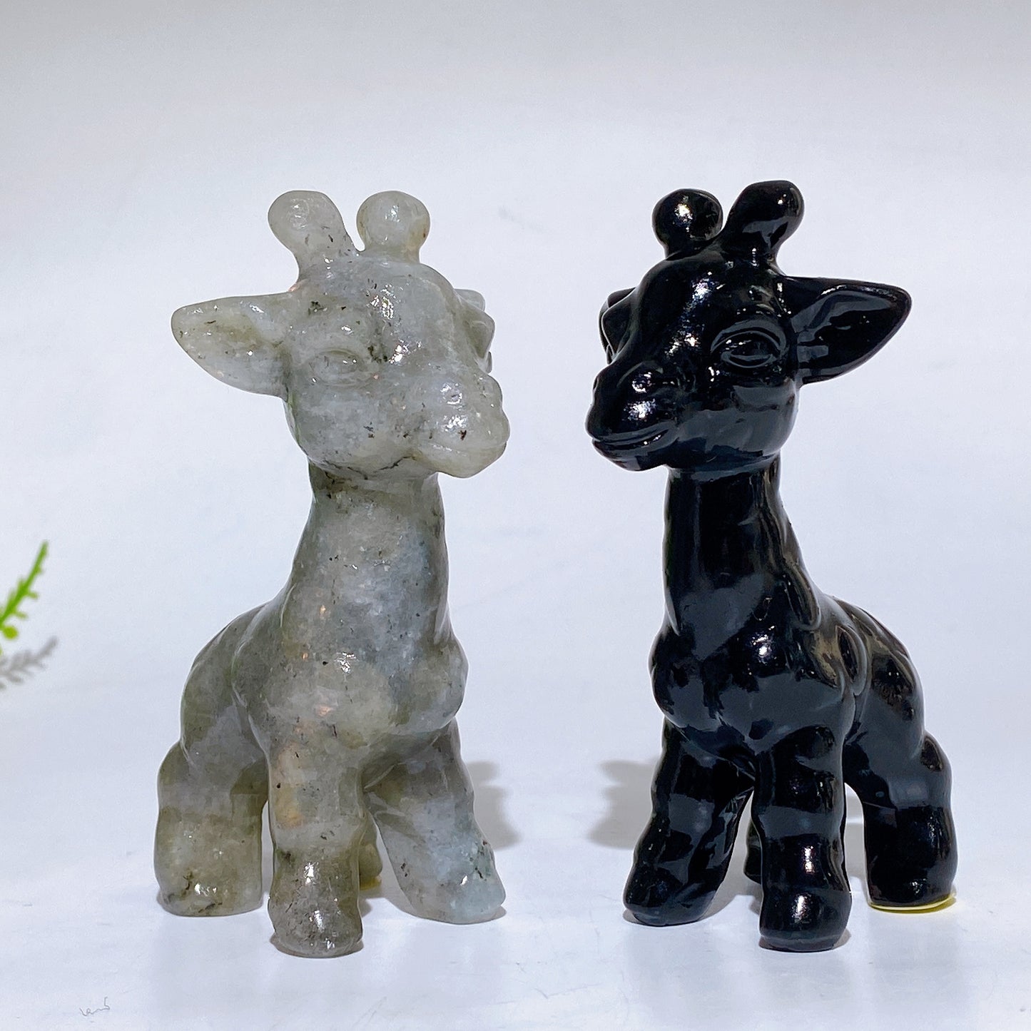 3.1" Natural Crystal Giraffe Carving Crystal Healing Bulk Wholesale